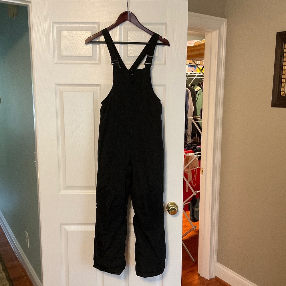 Kids Lands’ End snow bibs size 10 excellent condition
